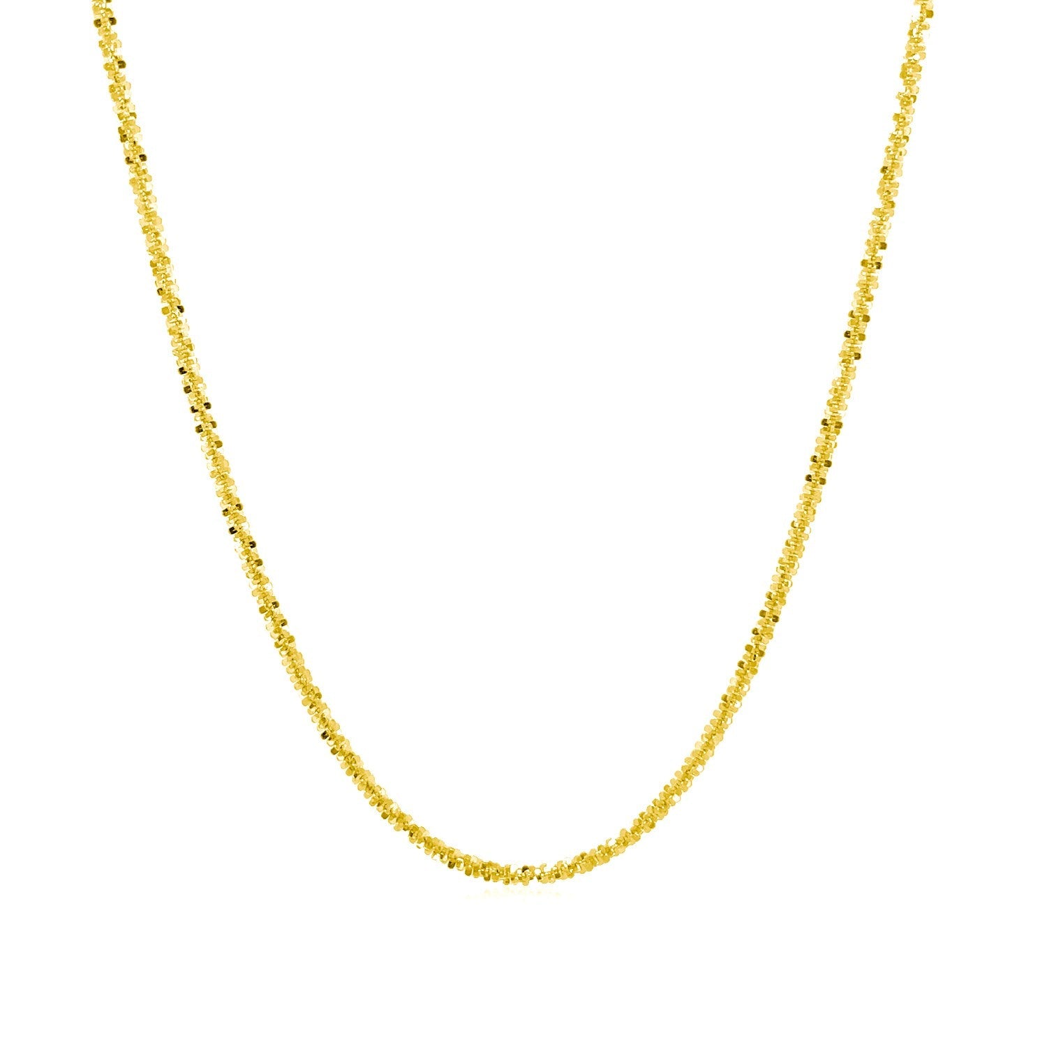 10k Yellow Gold Sparkle Chain 1.50 mm) - DestGlow