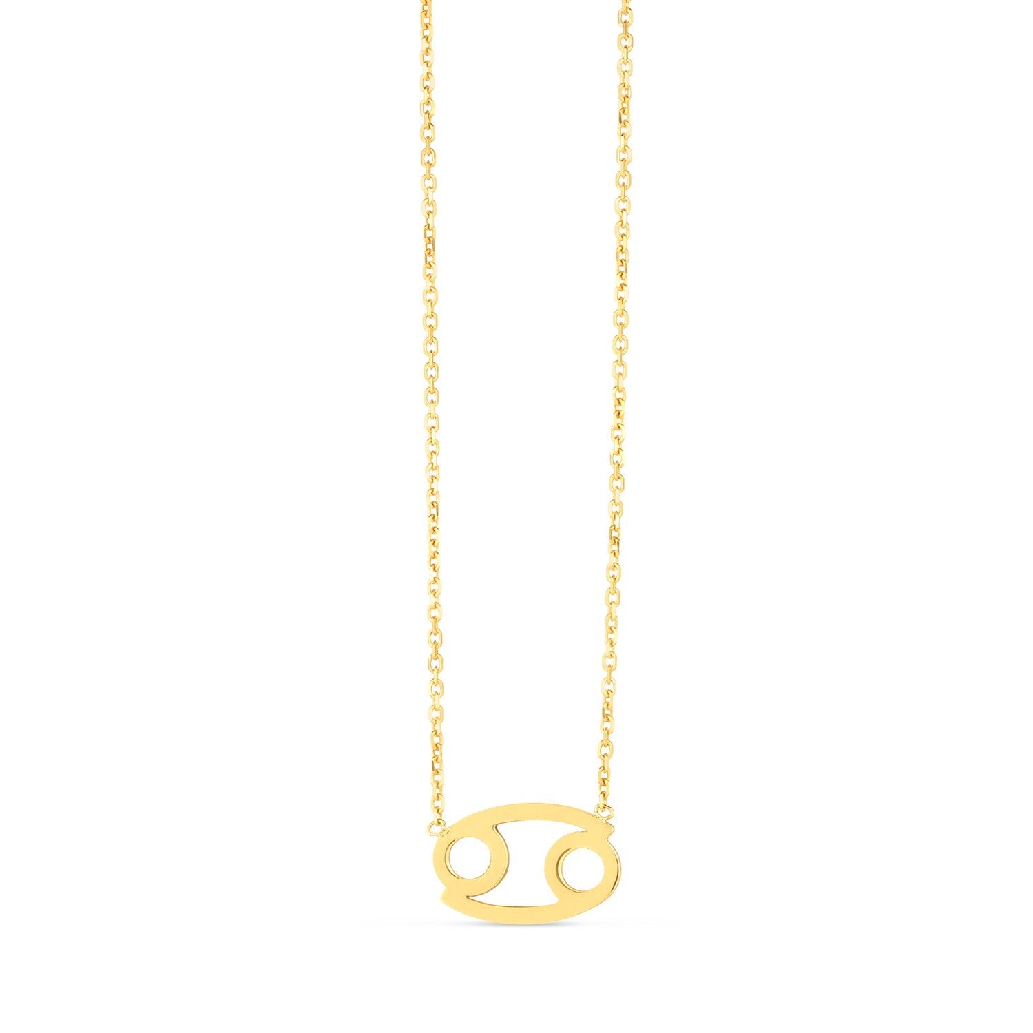 14K Yellow Gold Cancer Necklace by Avera Group
