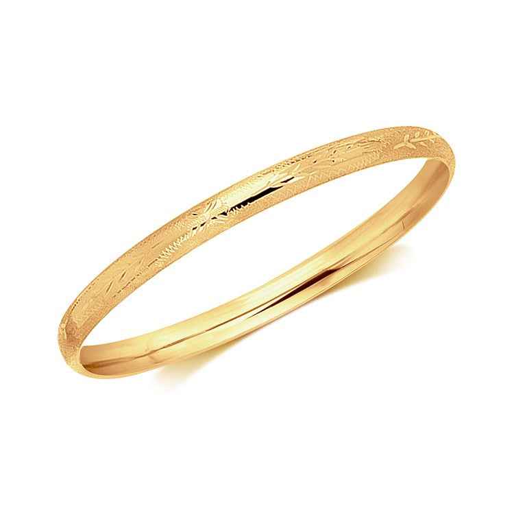 14k Yellow Gold Dome Style Children&