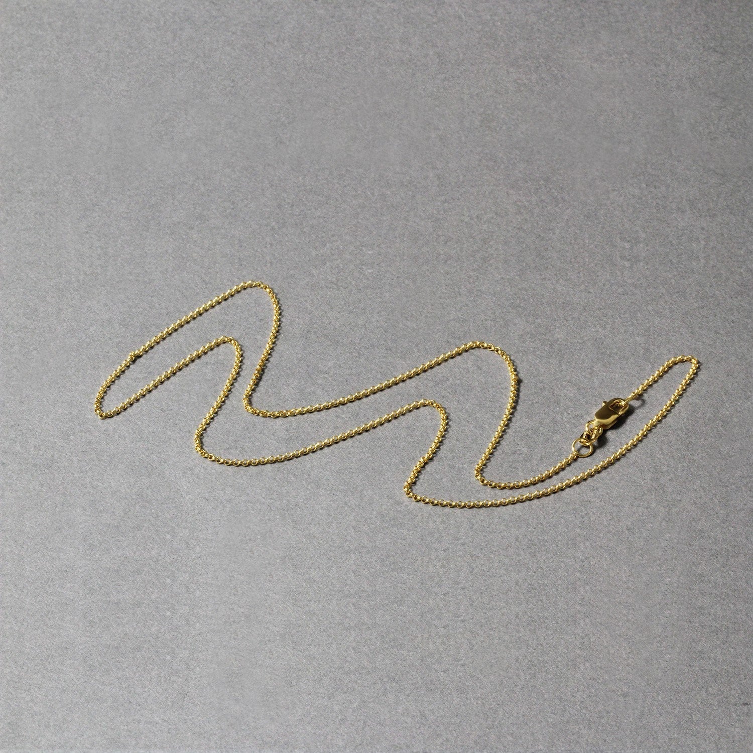 14k Yellow Gold Diamond Cut Rolo Chain (1.10 mm) - DestGlow