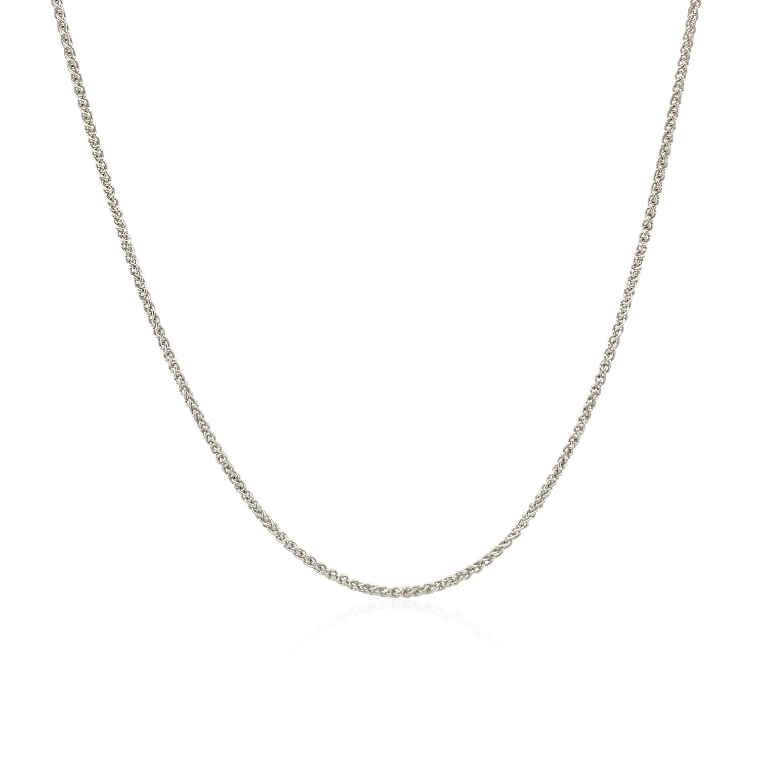 10k White Gold Wheat Chain 1.0mm DestGlow