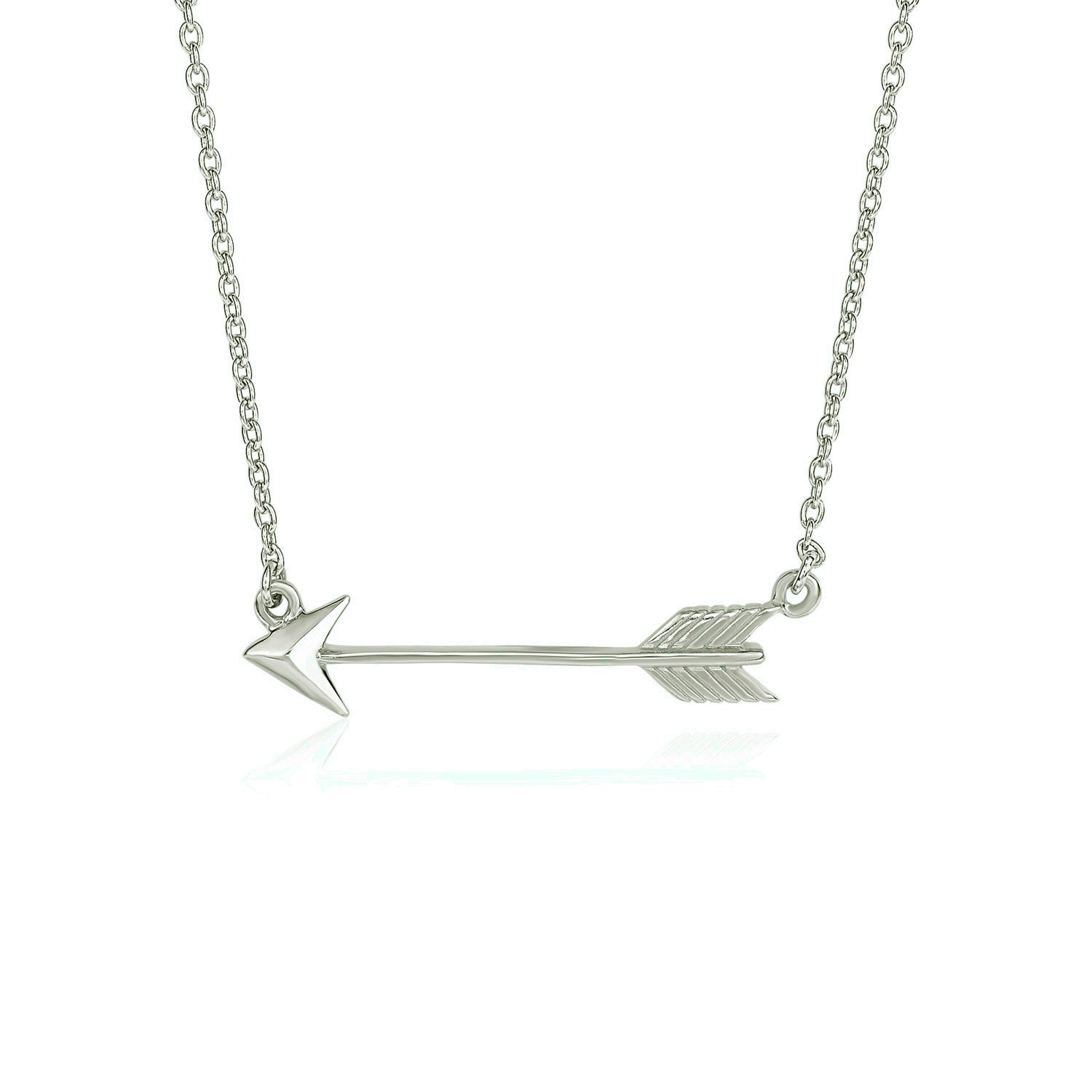 Necklace with Arrow in Sterling Silver - DestGlow