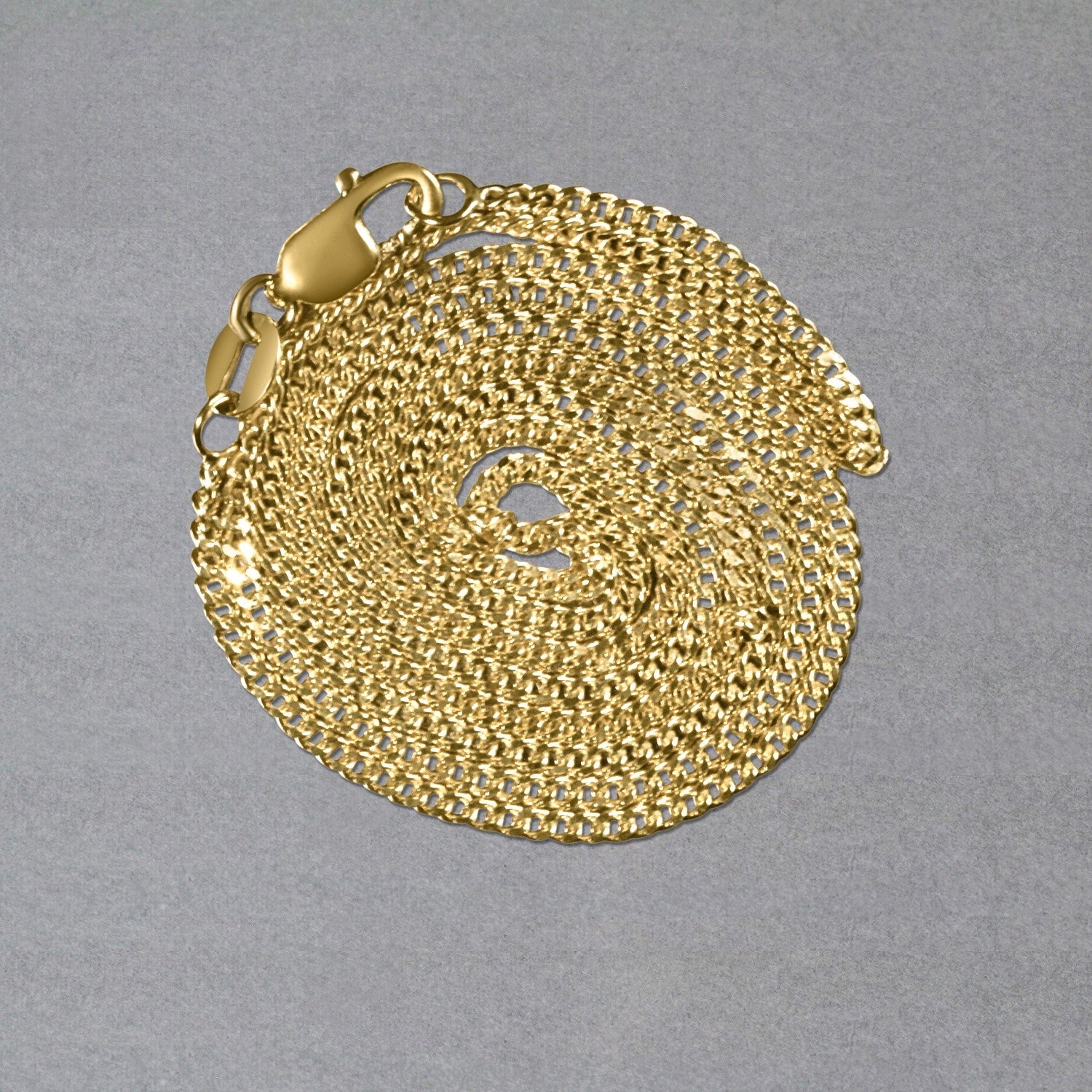 10k Yellow Gold Gourmette Chain (1.40 mm) - DestGlow