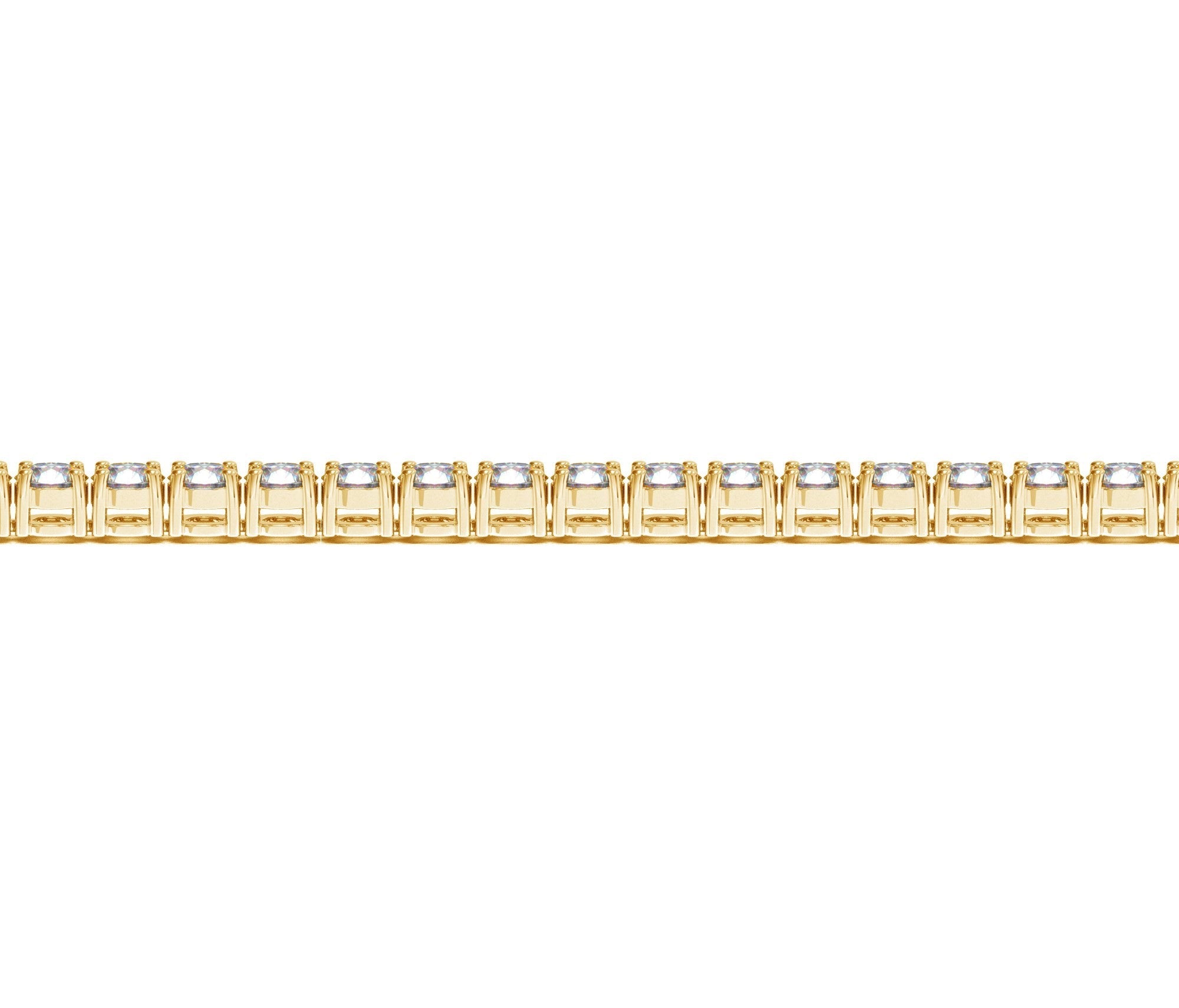 Lab Grown Round Diamond Tennis Bracelet in 14k Yellow Gold (10 cctw F/G VS2/SI1) by Bids.com