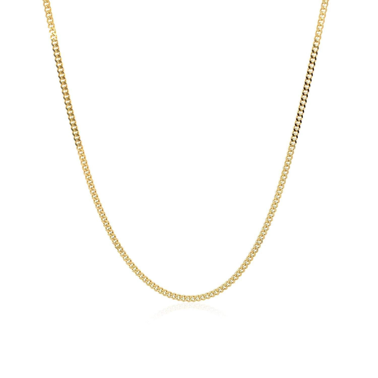 14k Yellow Gold Gourmette Chain (1.40 mm) by Avera Group