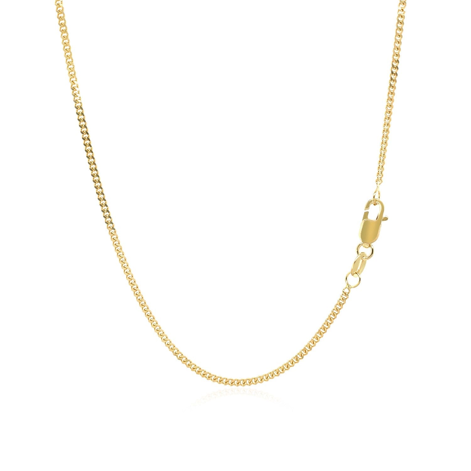 14k Yellow Gold Gourmette Chain (1.40 mm) by Avera Group