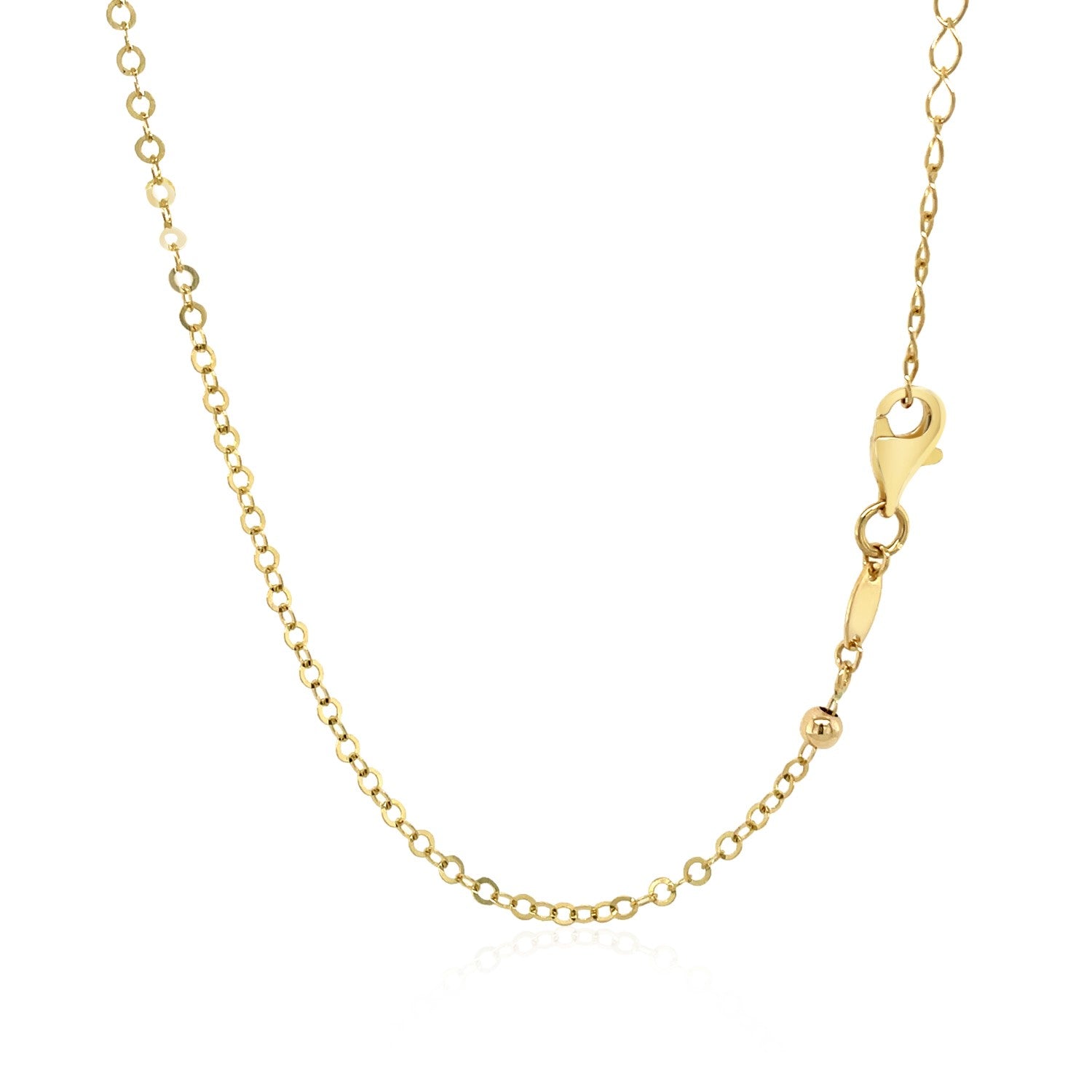 Choker Necklace with Hammered Beads in 14k Yellow Gold by Avera Group