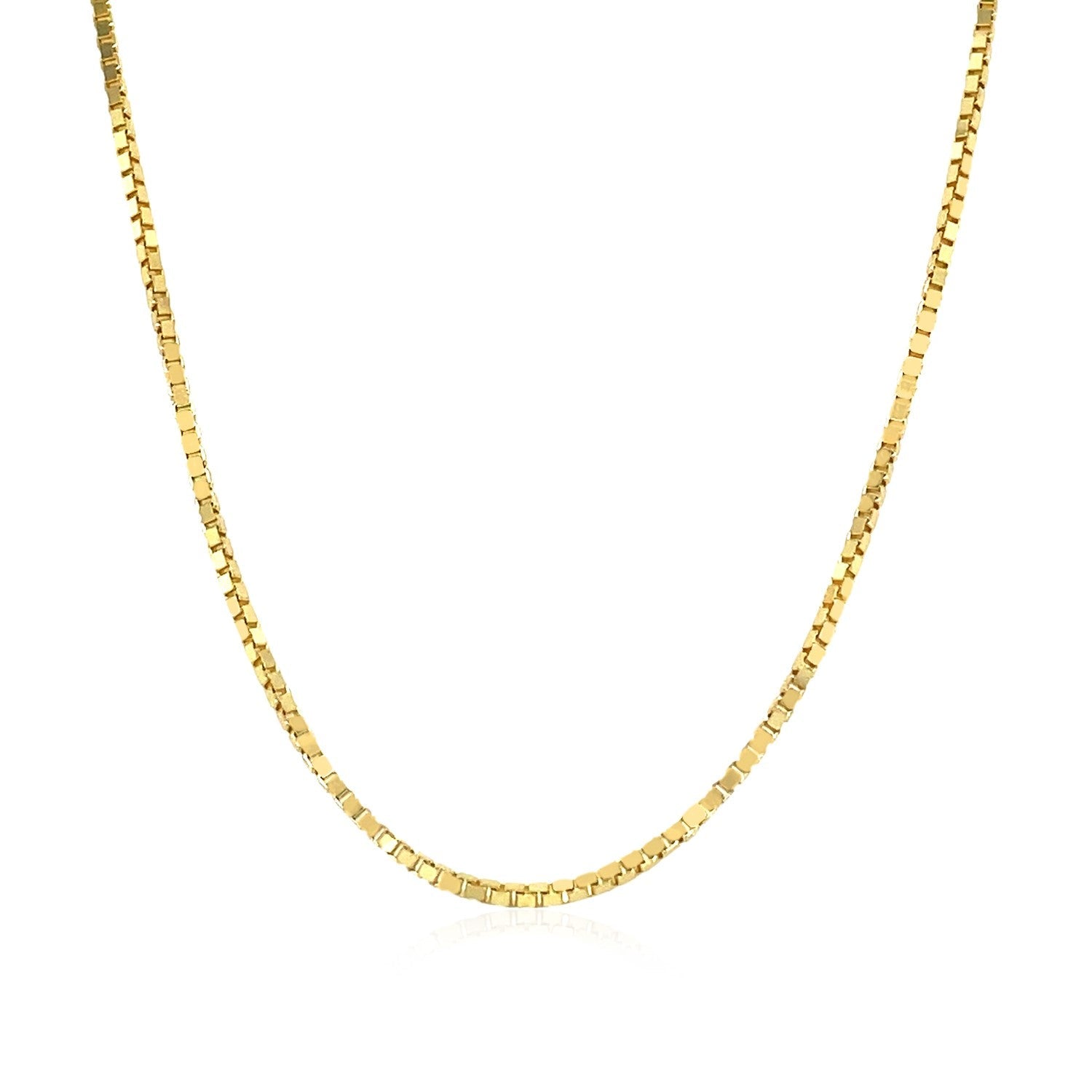 14k Yellow Gold Classic Box Chain 1.1mm by Bids.com