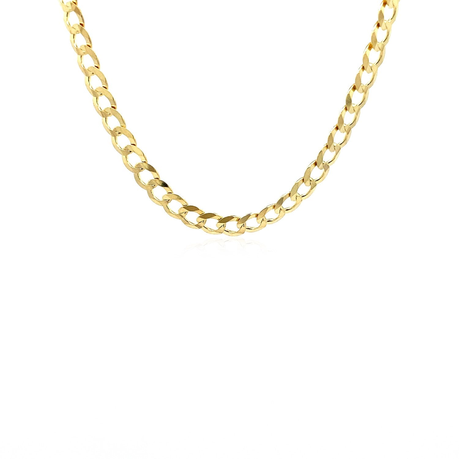 10k Yellow Gold Curb Chain (4.70 mm) by Avera Group