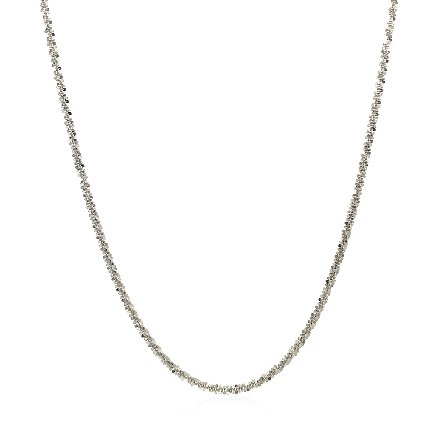 14k White Gold Sparkle Chain (1.50 mm)