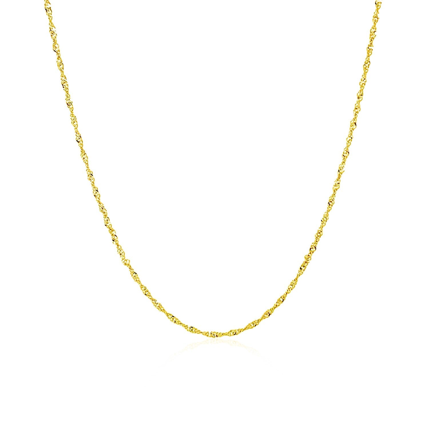 10k Yellow Gold Singapore Chain 1.0mm by Bids.com