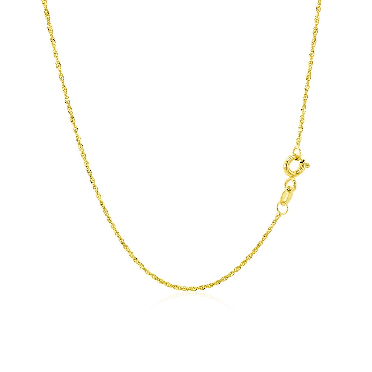 10k Yellow Gold Singapore Chain 1.0mm by Bids.com