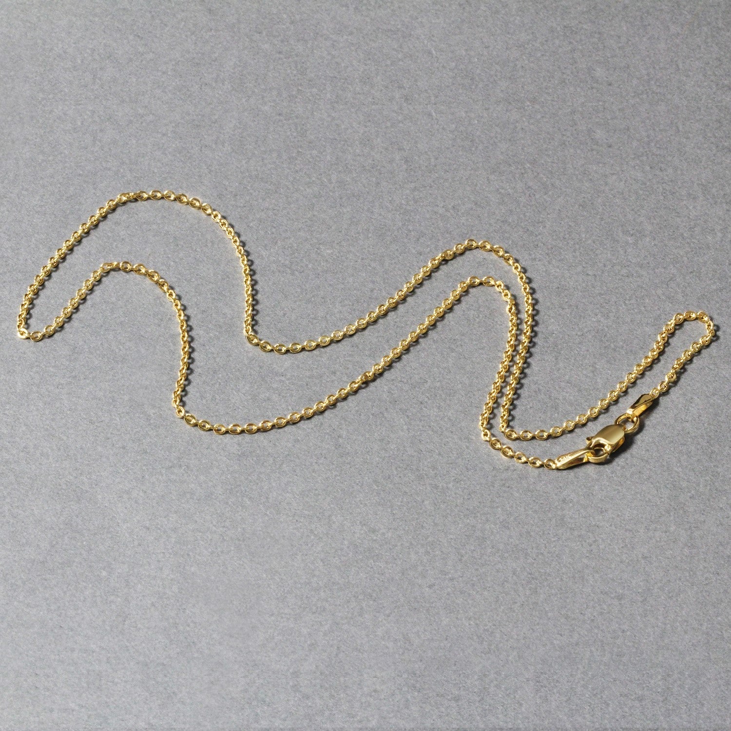 14k Yellow Gold Forsantina Lite Cable Link Chain (1.50 mm) - DestGlow