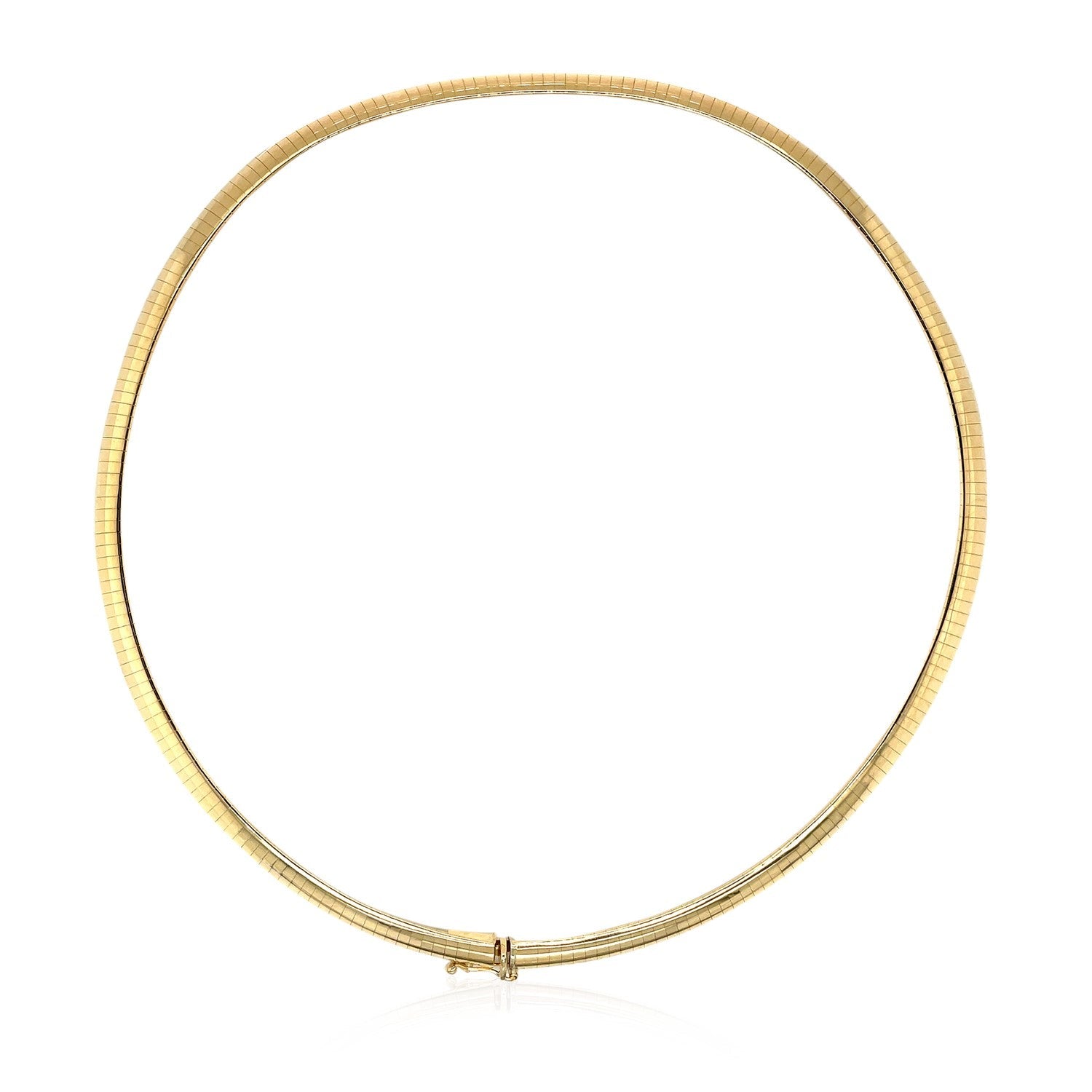 14k Yellow Gold Classic Omega Style Chain (6 mm) by Bids.com