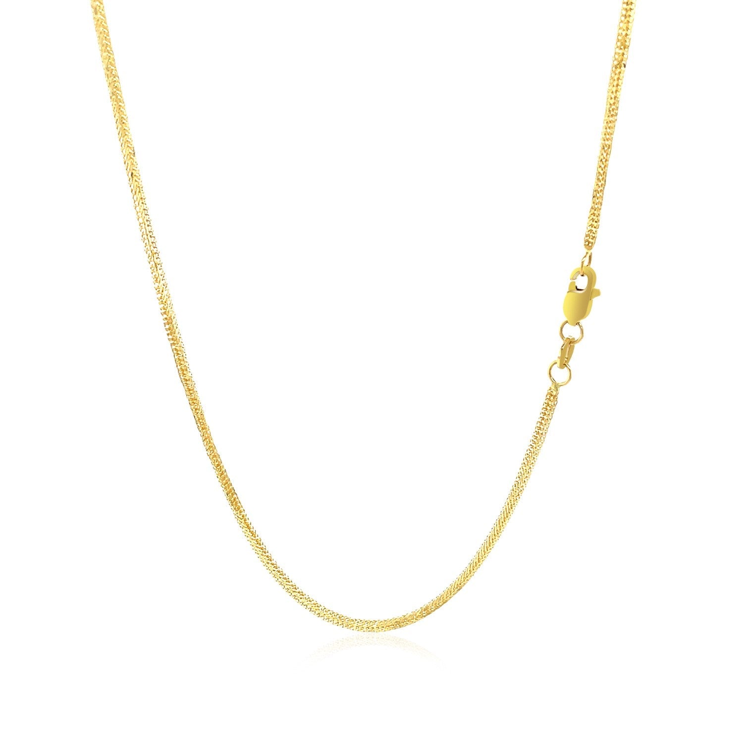 14k Yellow Gold Foxtail 1.0mm Chain by Bids.com