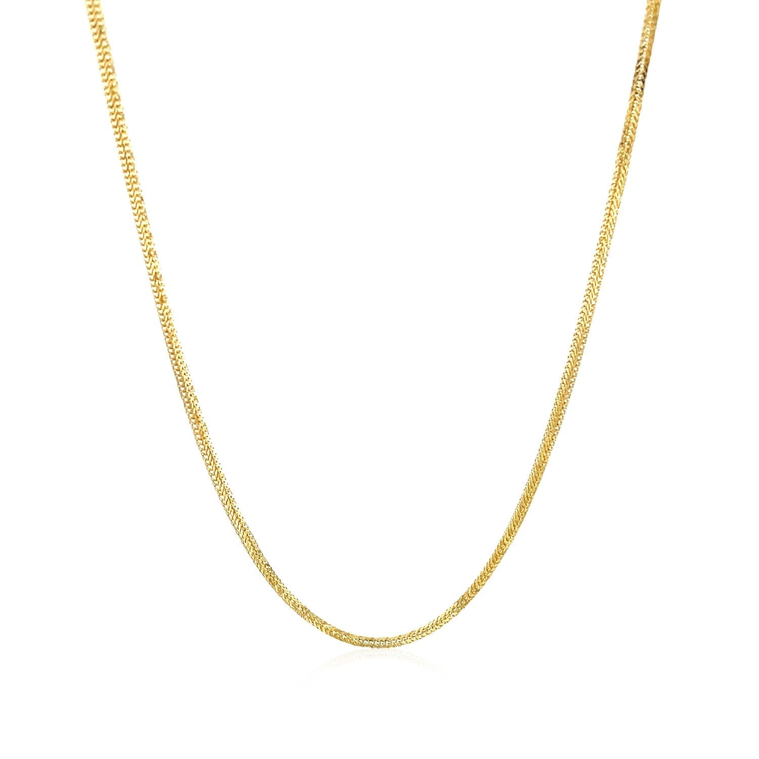 14k Yellow Gold Foxtail 1.0mm Chain by Bids.com