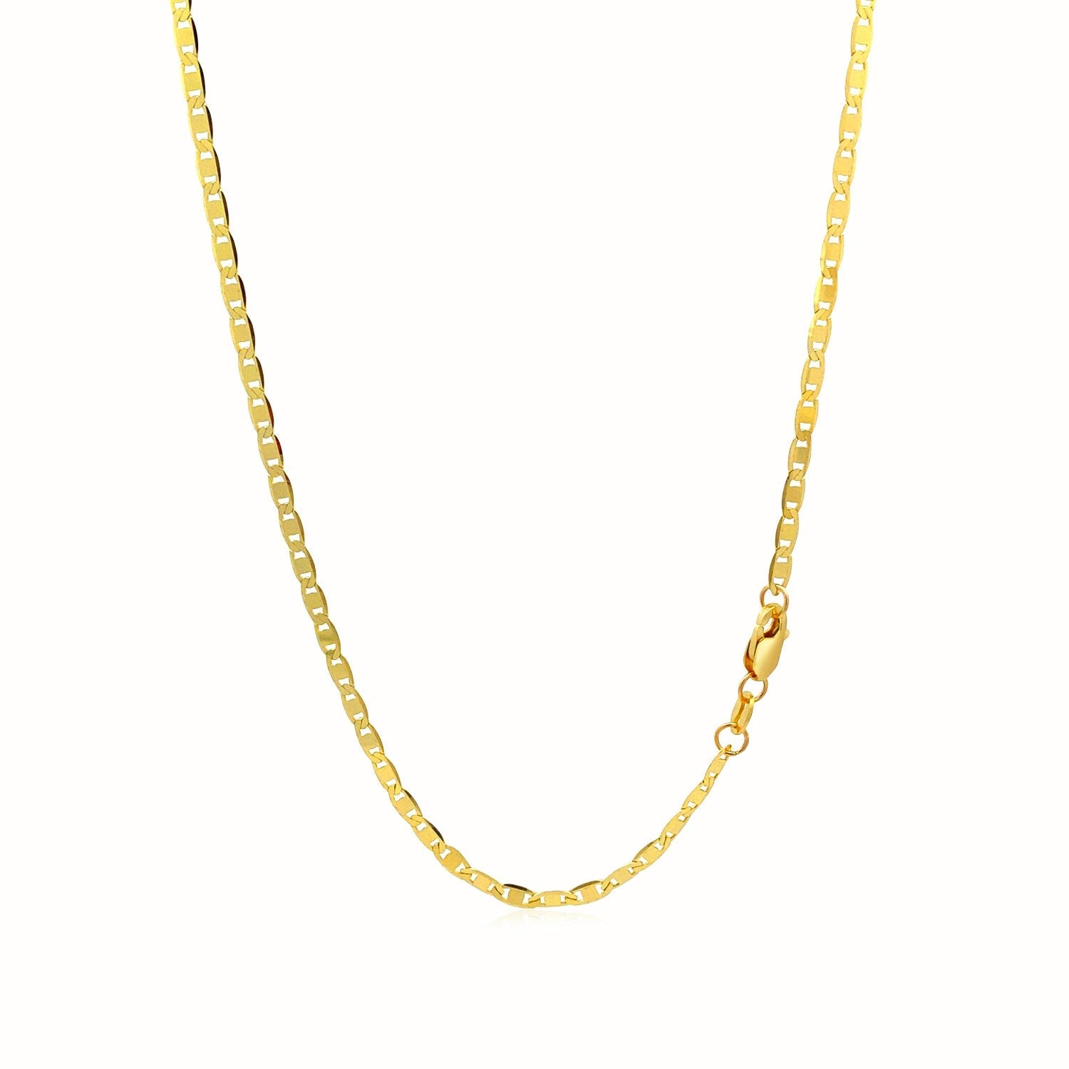 2.3mm 10k Yellow Gold Mariner Link Chain by Bids.com