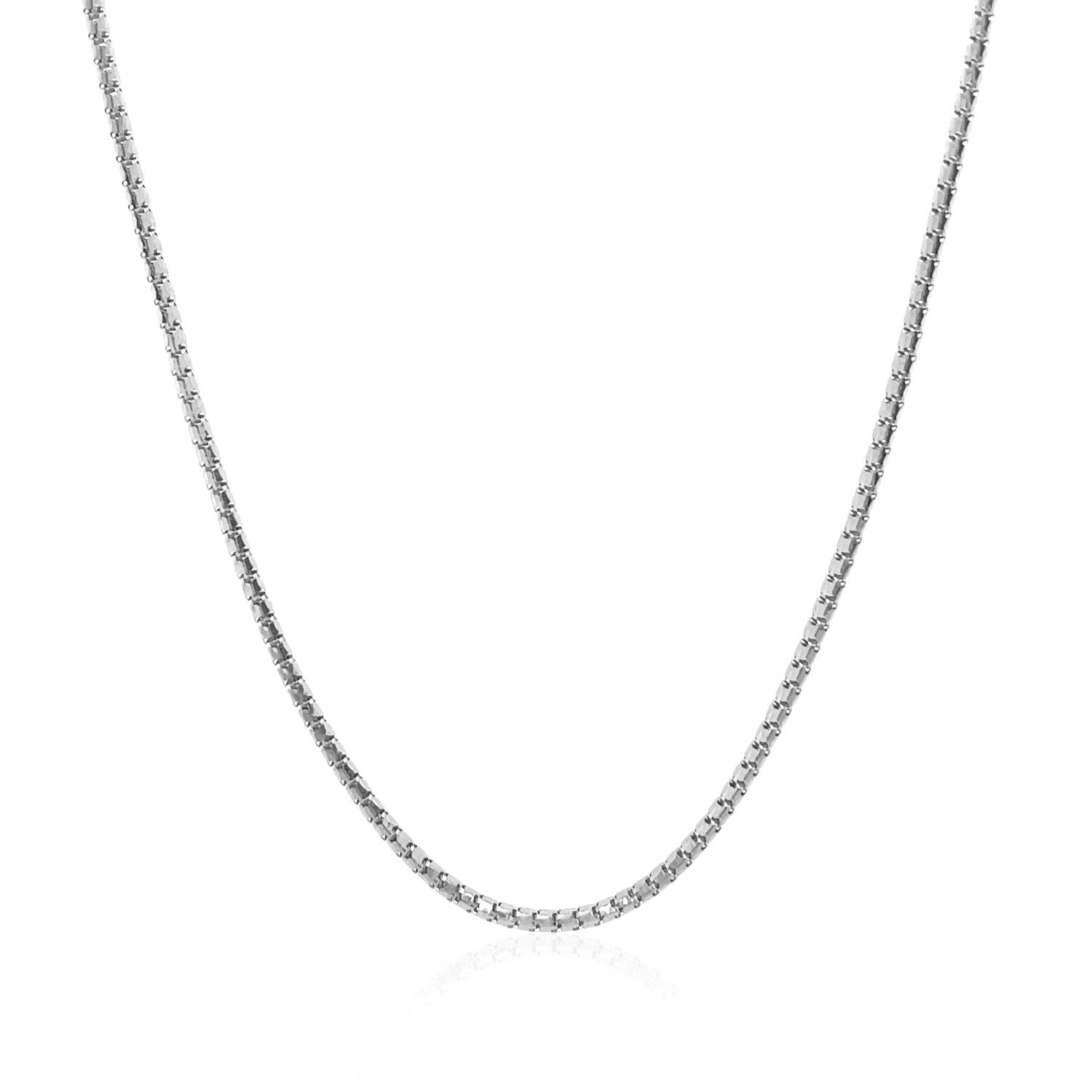 14k White Gold Ice Chain 1.3mm - DestGlow