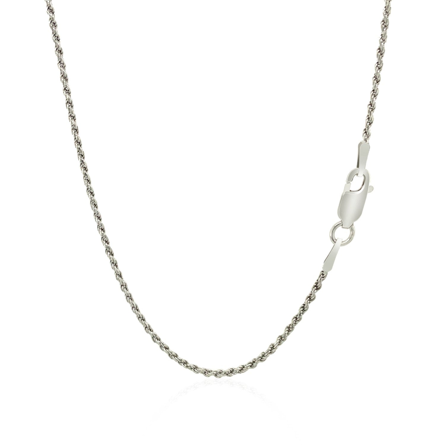 Sterling Silver Diamond Cut Rope Style Chain (1.40 mm) by Avera Group