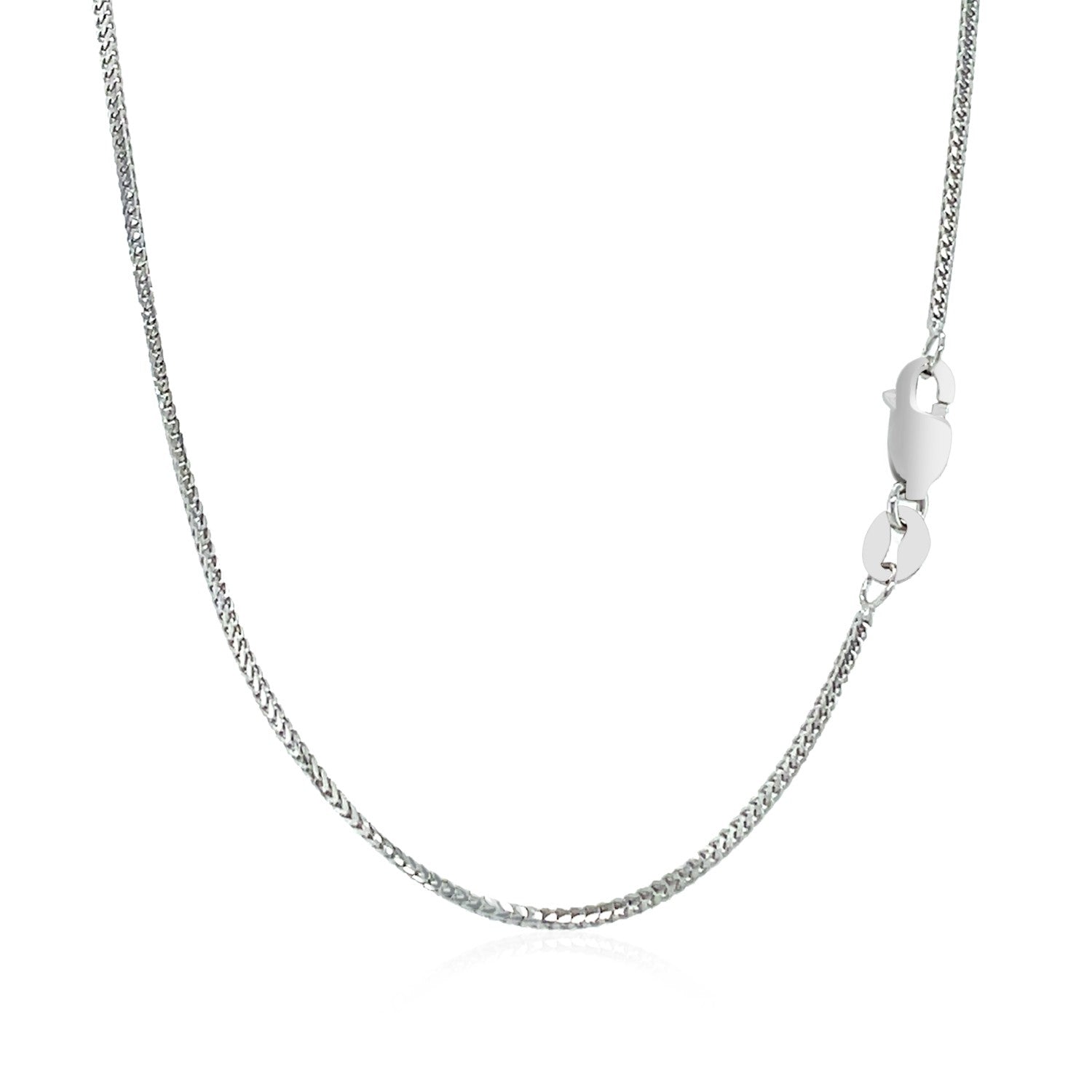 14k White Gold Franco Chain 0.9mm by Bids.com