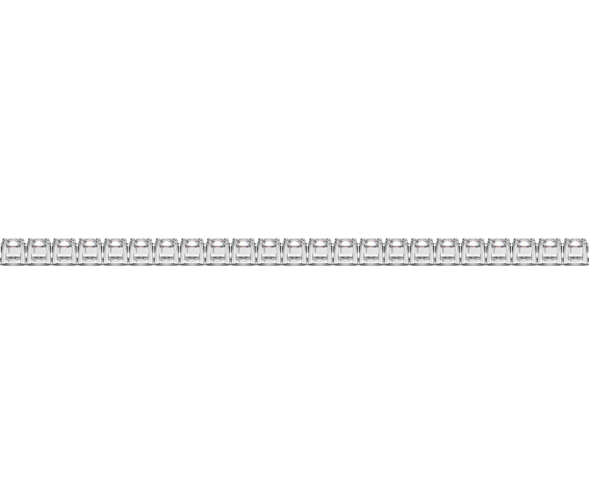 Lab Grown Round Diamond Tennis Bracelet in 14k White Gold (2 cctw F/G VS2/SI1) by Bids.com