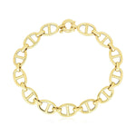 14k Yellow Gold High Polish Mariner Link Bracelet (8.8mm)