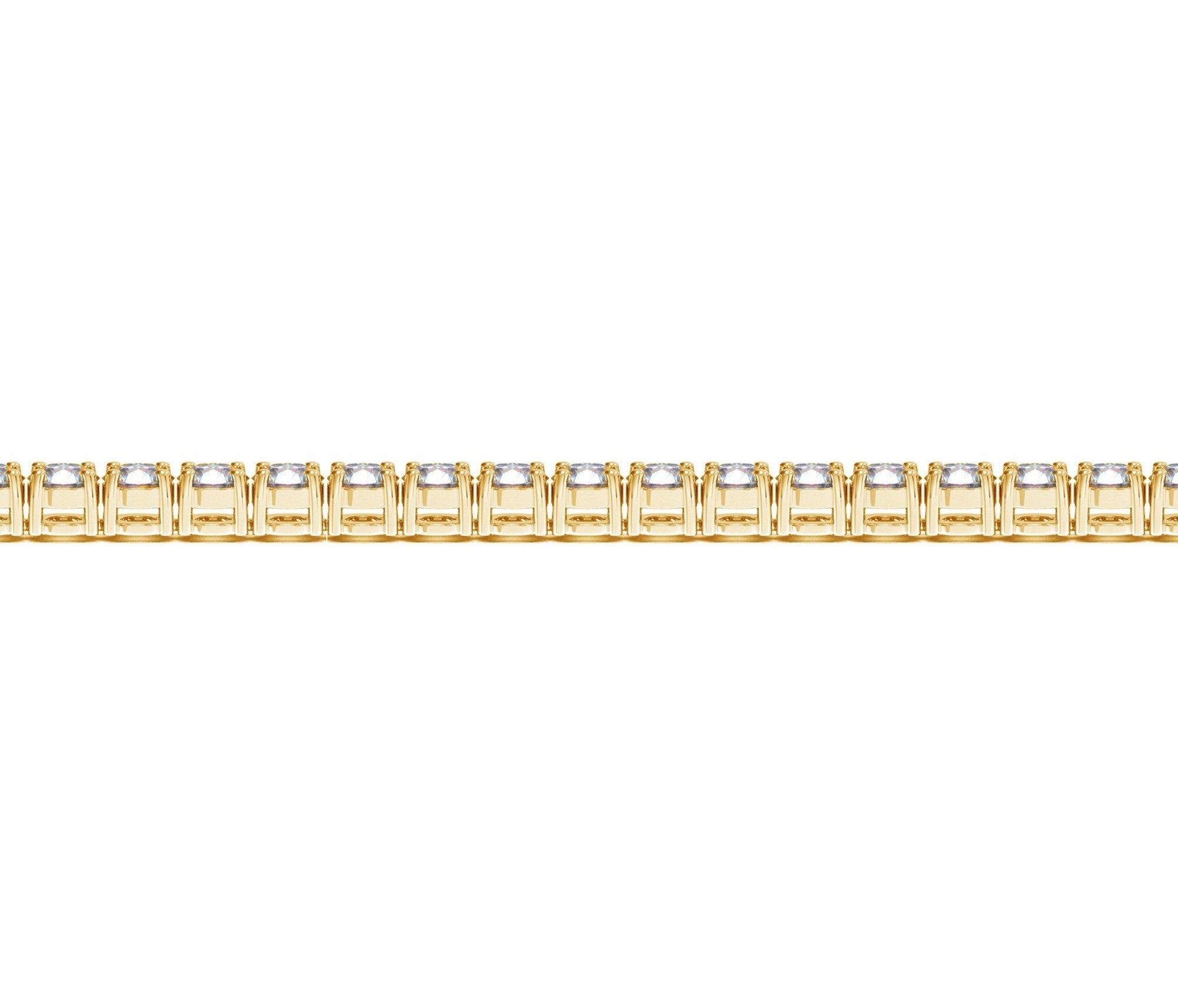 Lab Grown Round Diamond Tennis Bracelet in 14k Yellow Gold (7 cctw F/G VS2/SI1) by Bids.com