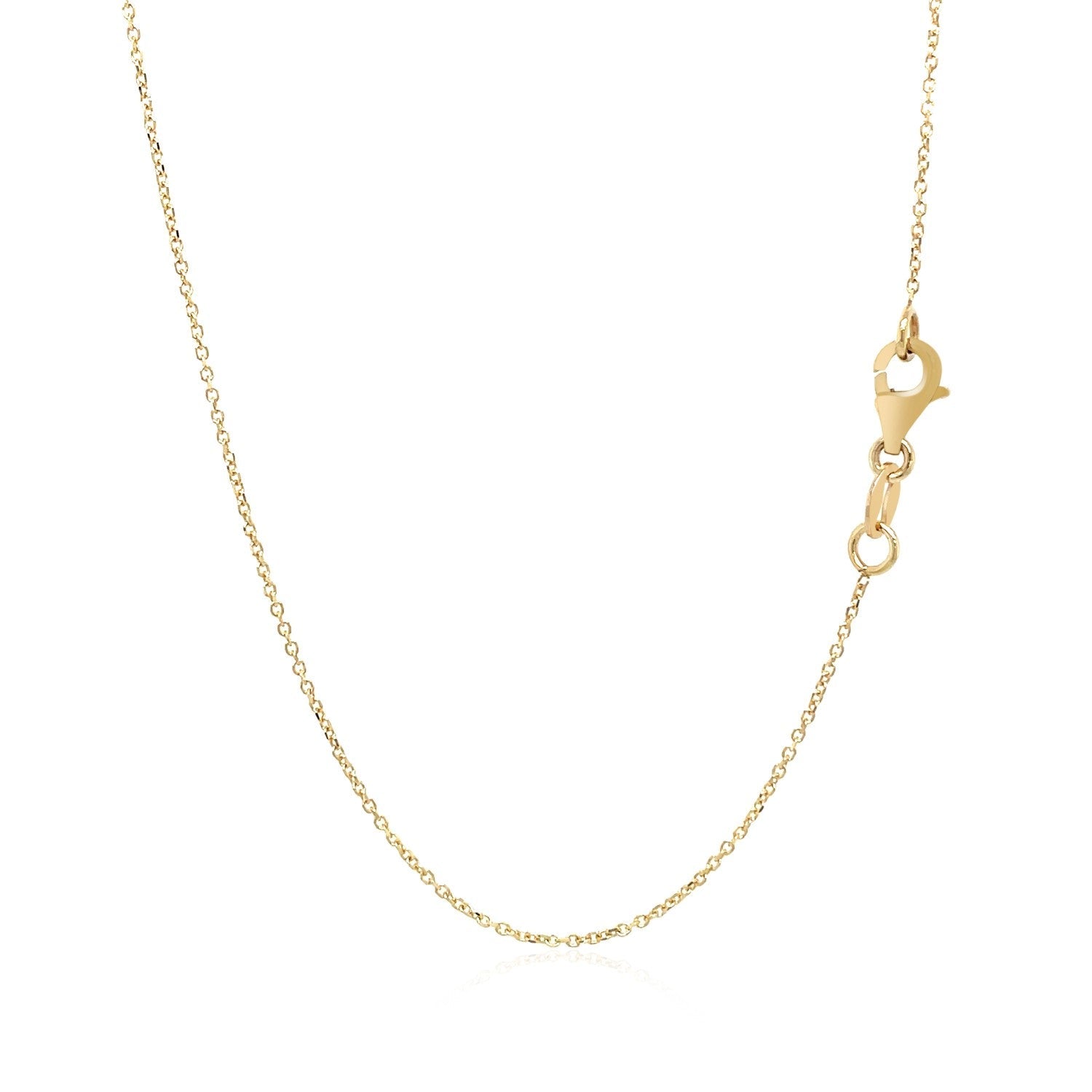 14k Yellow Gold Necklace with Interlocking Petite Rectangles by Avera Group