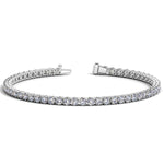 Lab Grown Round Diamond Tennis Bracelet in 14k White Gold (7 cctw F/G VS2/SI1)