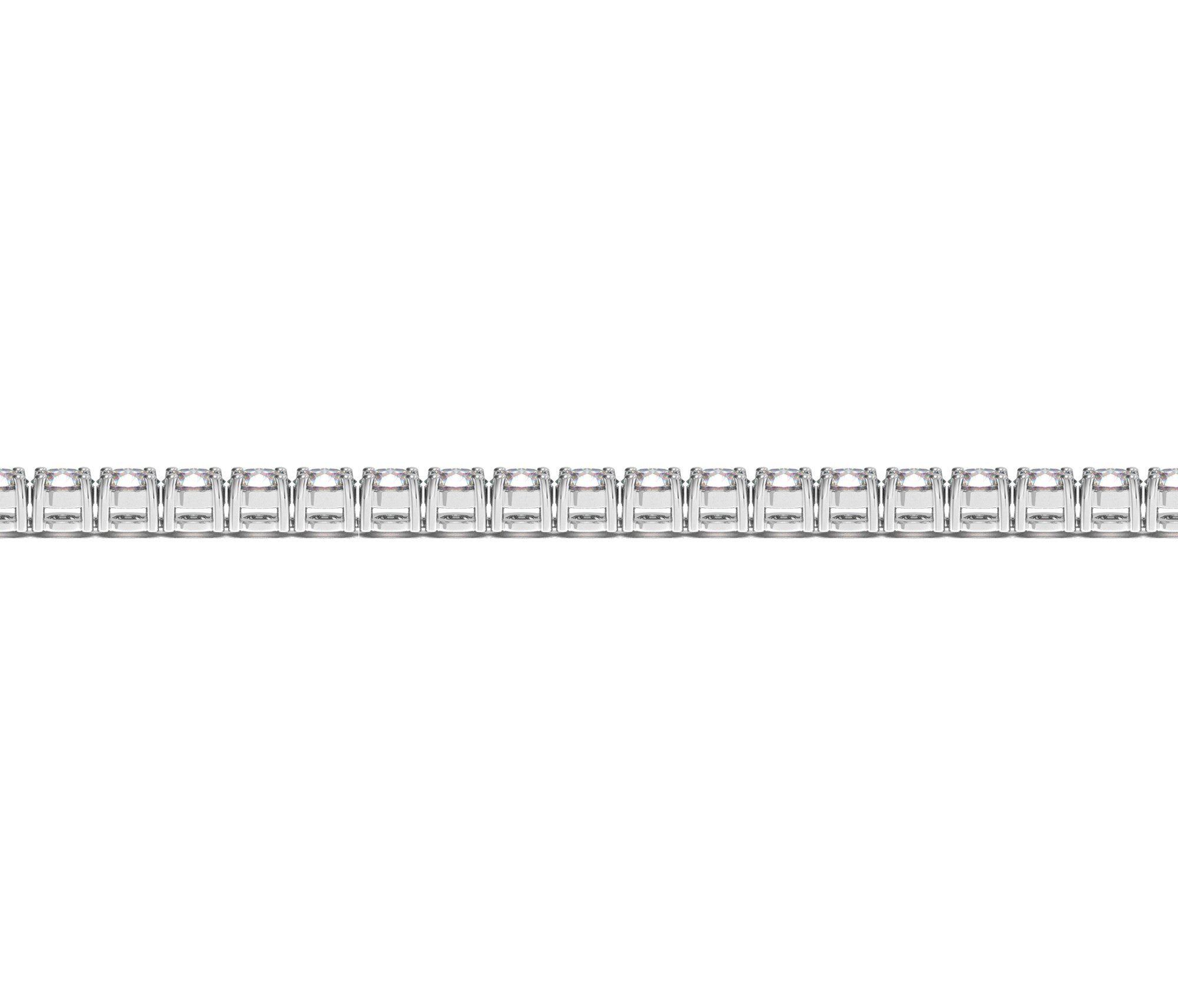 Lab Grown Round Diamond Tennis Bracelet in 14k White Gold (5 cctw F/G VS2/SI1)