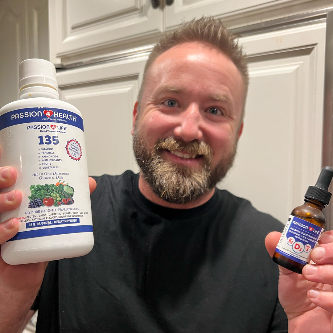 D3, K2 & Omega-3 Daily Liquid Vitamins by Passion 4 Health