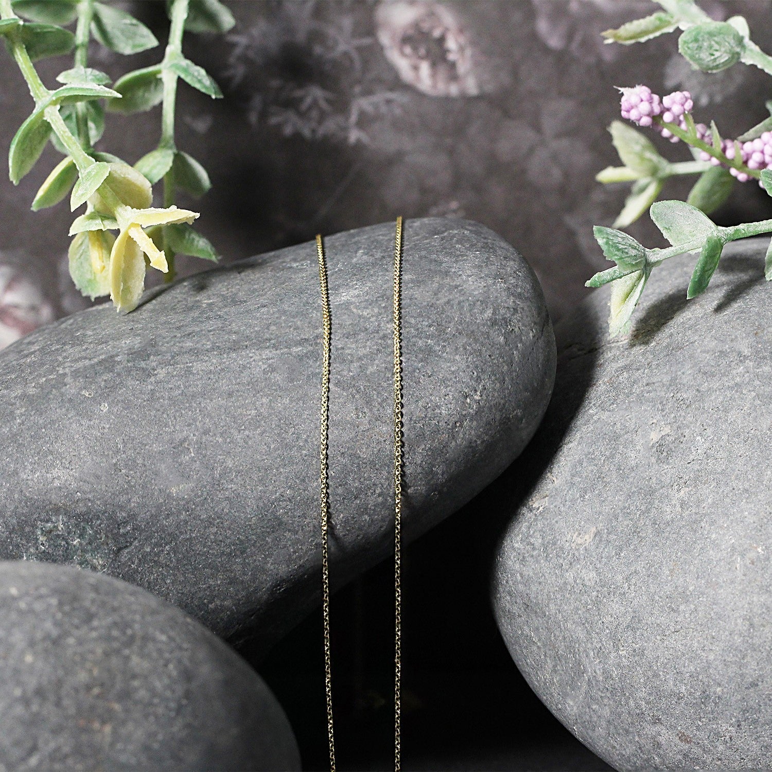 14k Yellow Gold Cable Link Chain 0.5mm DestGlow