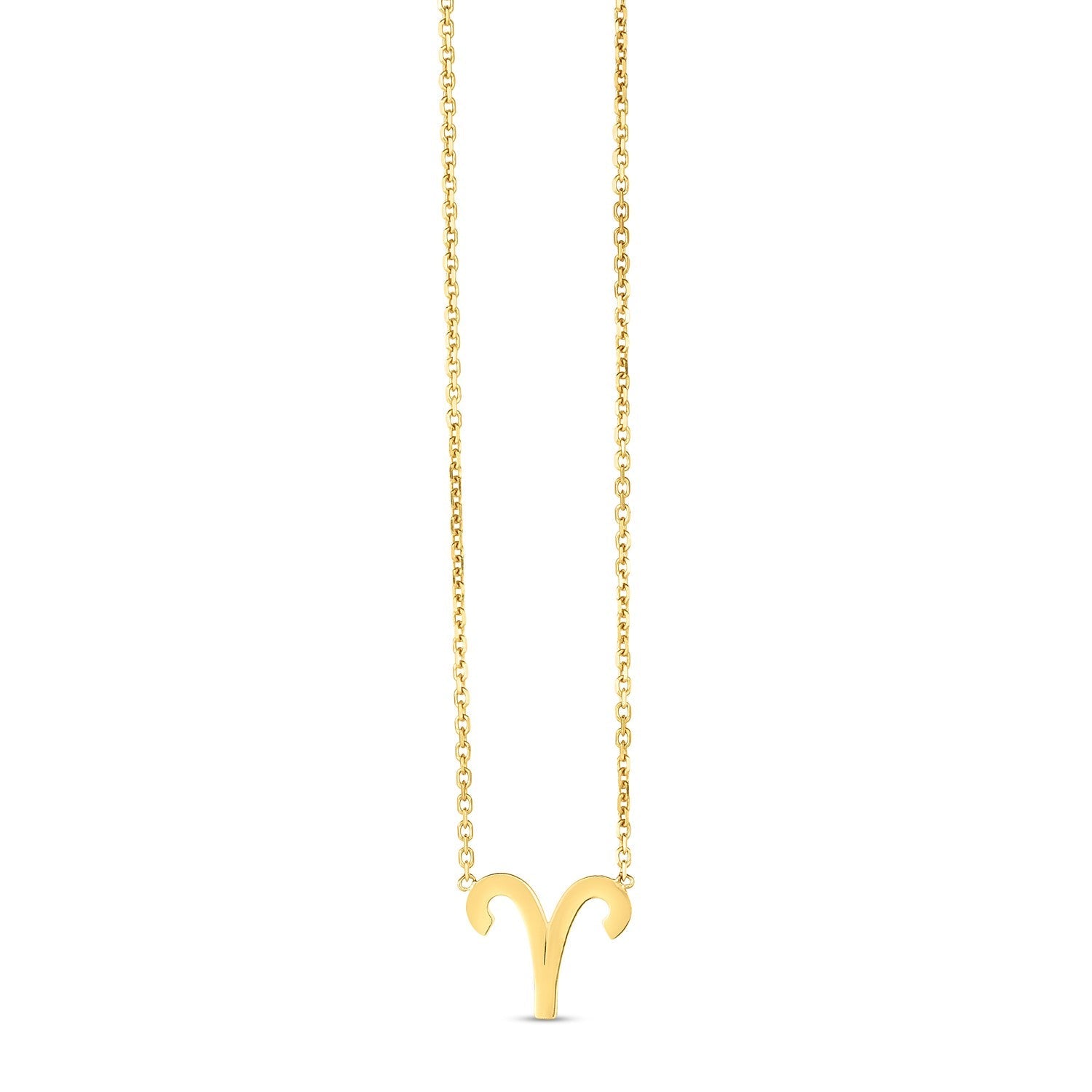 14K Yellow Gold Aries Necklace by Avera Group