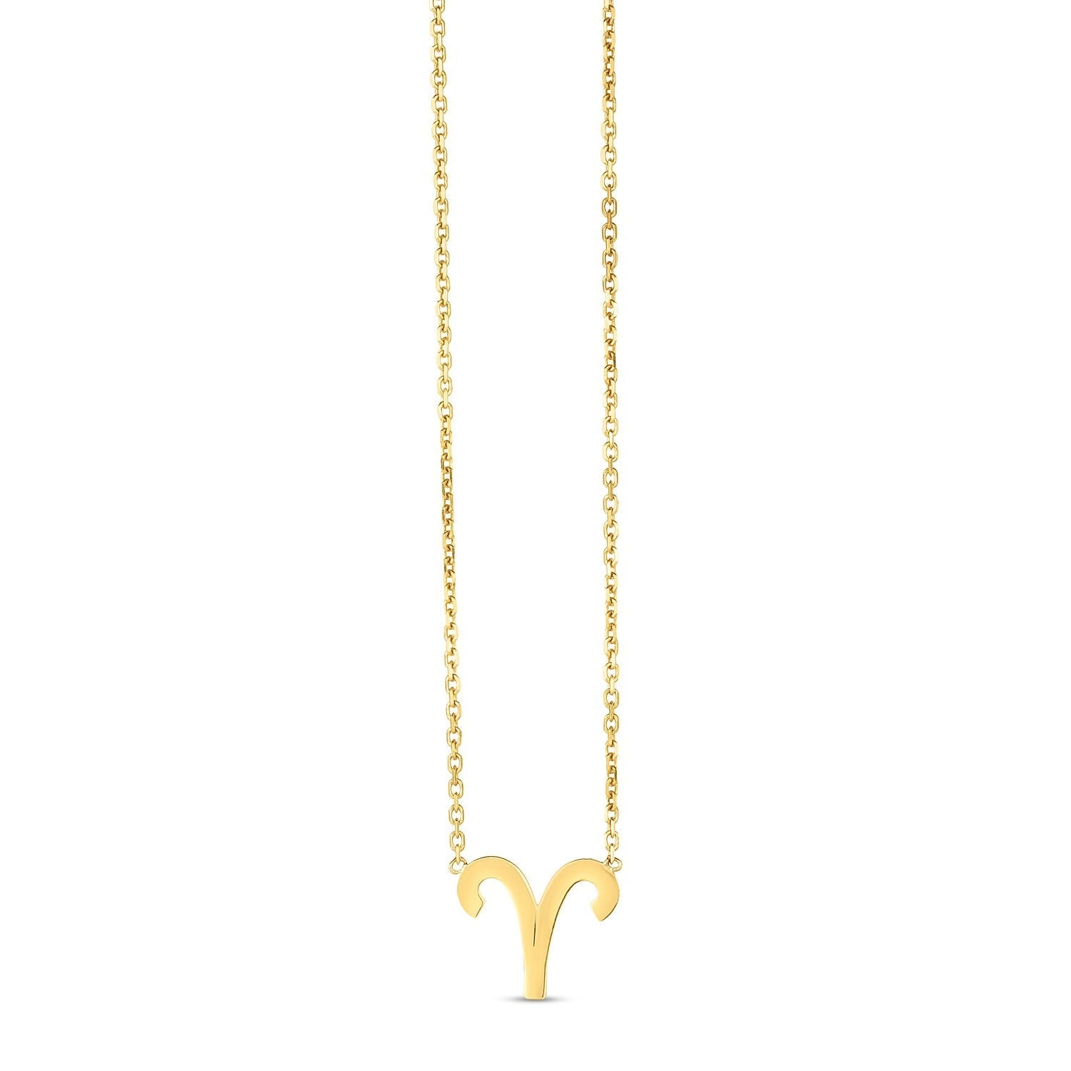 14K Yellow Gold Aries Necklace DestGlow