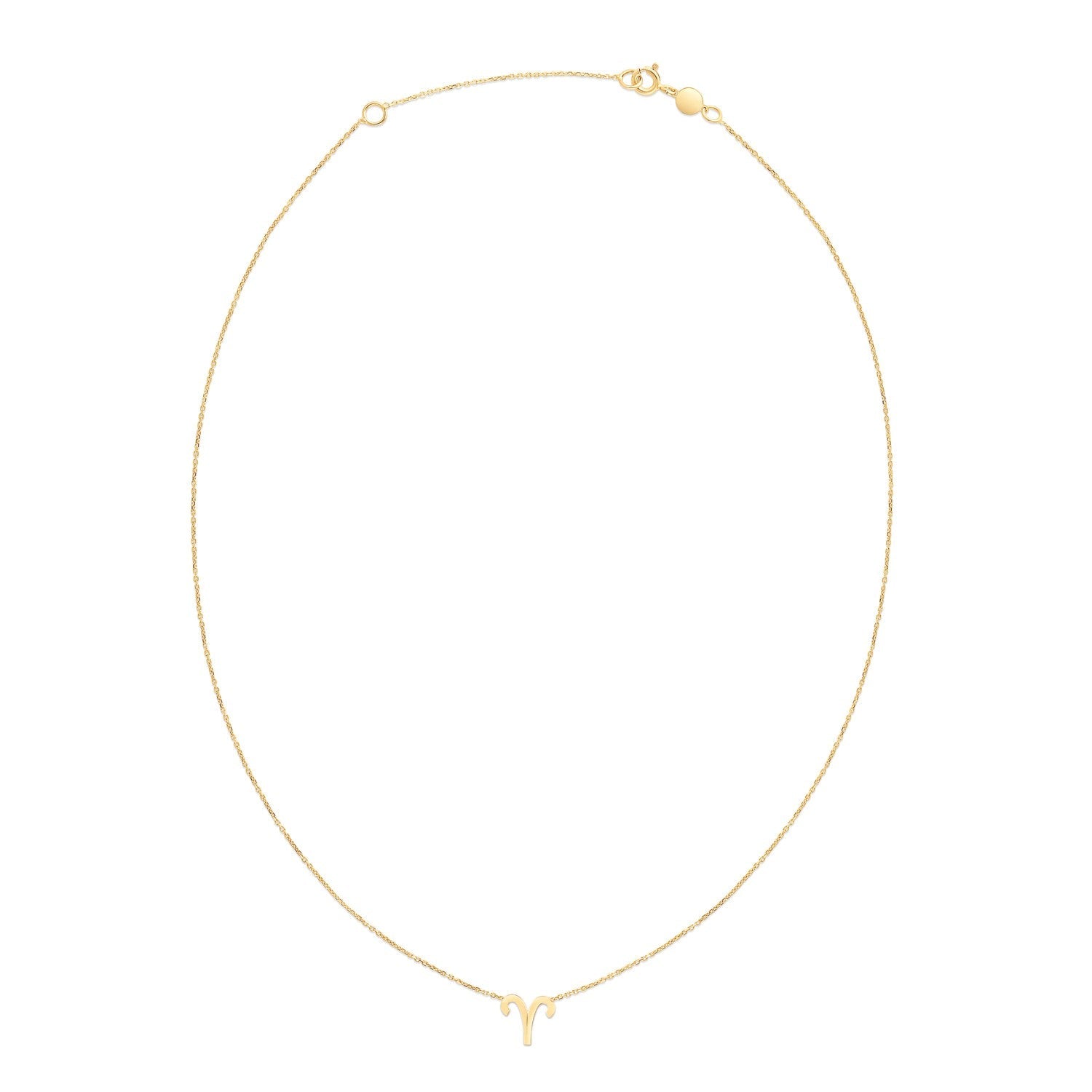 14K Yellow Gold Aries Necklace by Avera Group