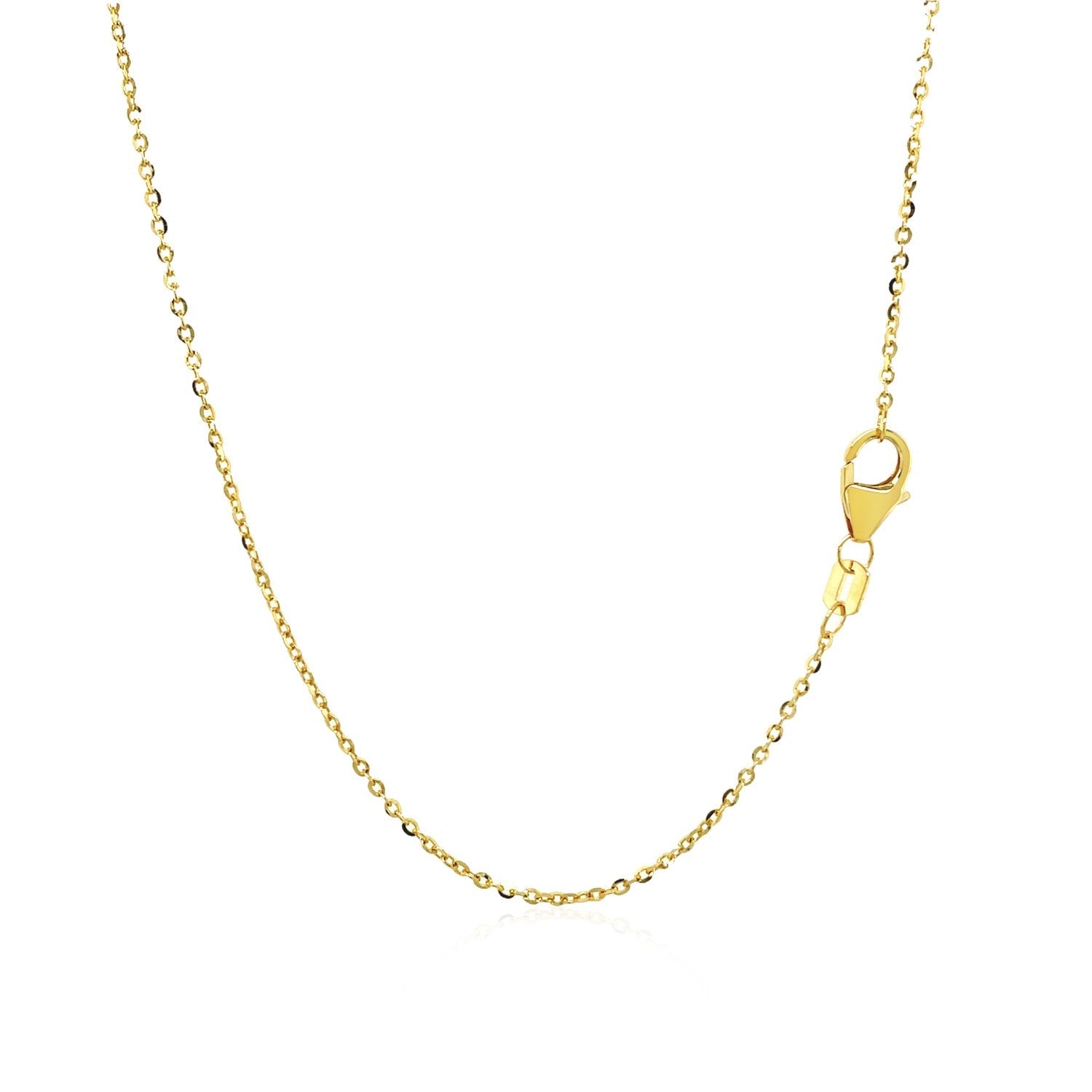 14k Yellow Gold Double-Strand Chain Necklace with Puff Moon and Star - DestGlow
