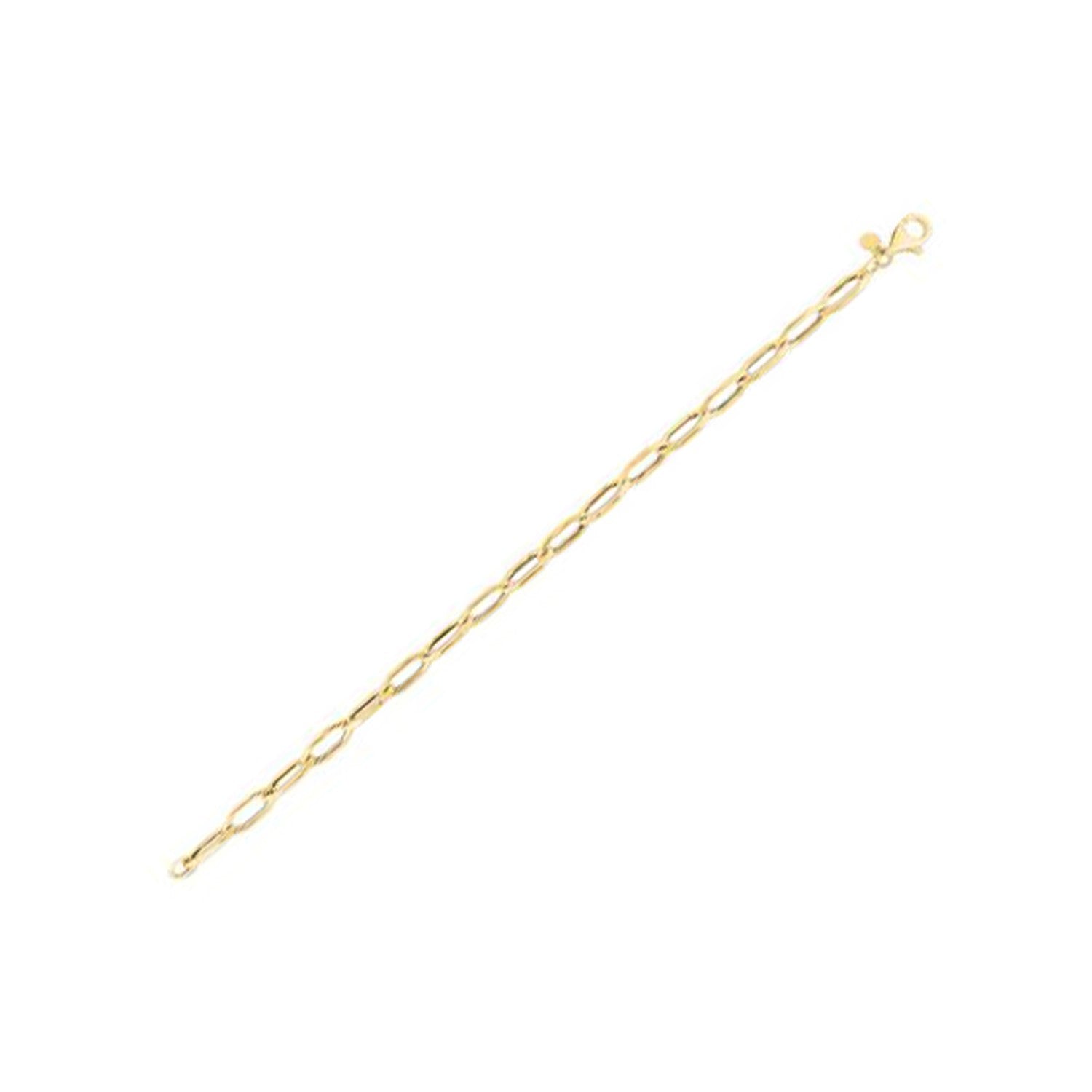 14k Yellow Gold La Goccia Link Bracelet (5.00 mm) by Avera Group