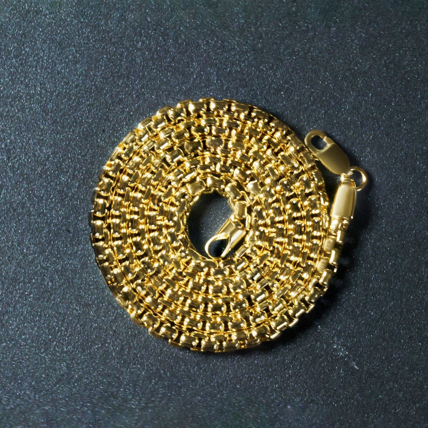 3.4mm 14k Yellow Gold Round Box Chain by Bids.com