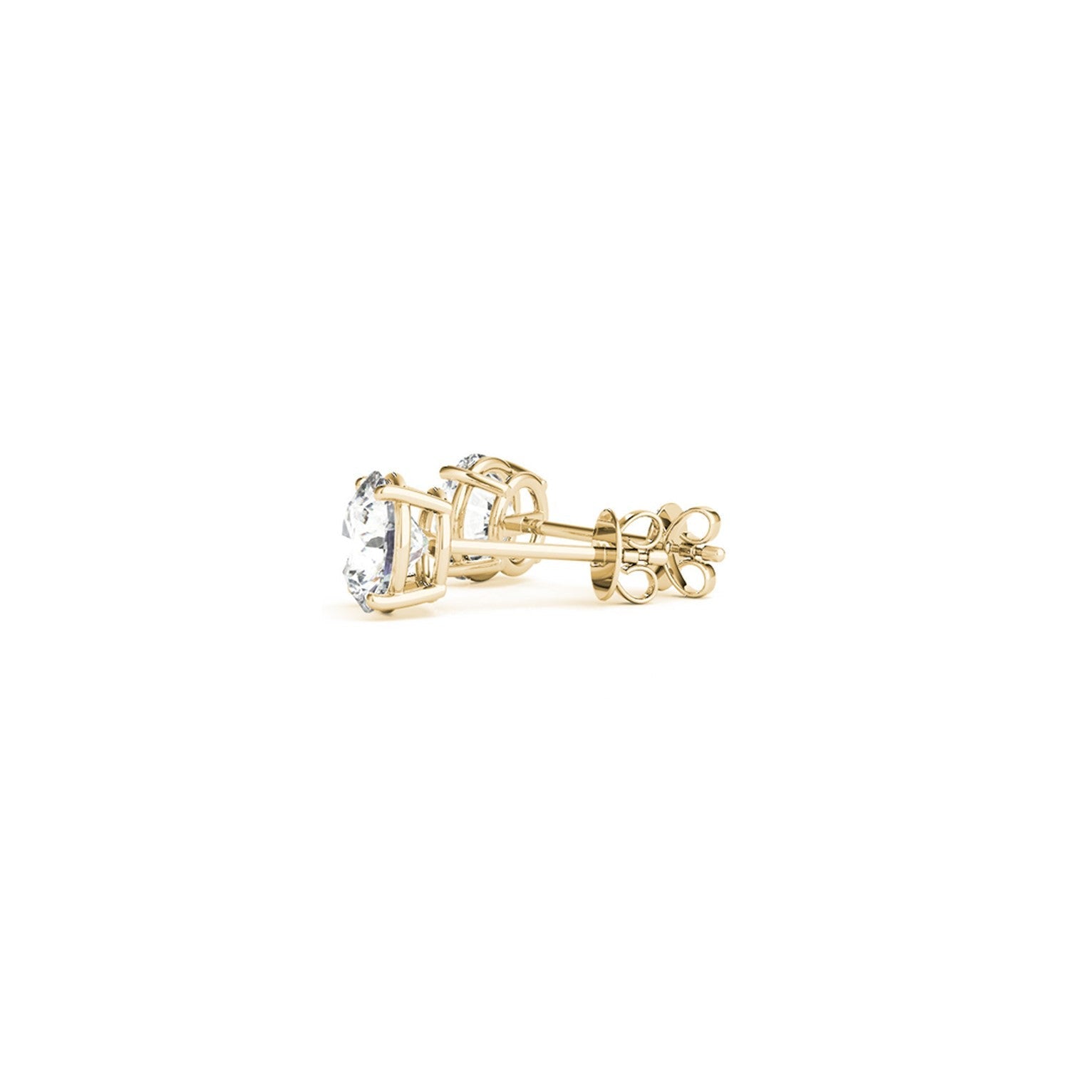 1 1/2 cttw Certified IGI Lab Grown Round Diamond Earrings 14k Yellow Gold(G/VS2) by Avera Group