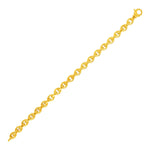 14k Yellow Gold Polished Oval Link Bracelet