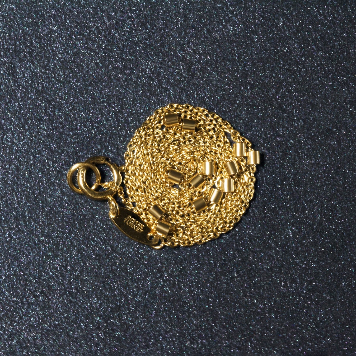 Bead Links Pendant Chain in 14k Yellow Gold (1.50 mm) - DestGlow