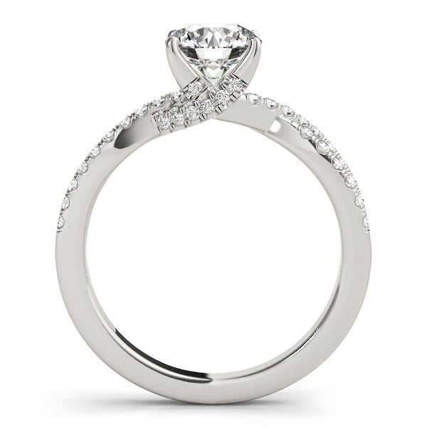14k White Gold Fancy Prong Split Shank Diamond Engagement Ring (1 1/4 cttw) by Bids.com