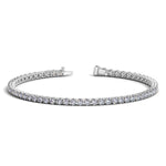 Lab Grown Round Diamond Tennis Bracelet in 14k White Gold (4 cctw F/G VS2/SI1)