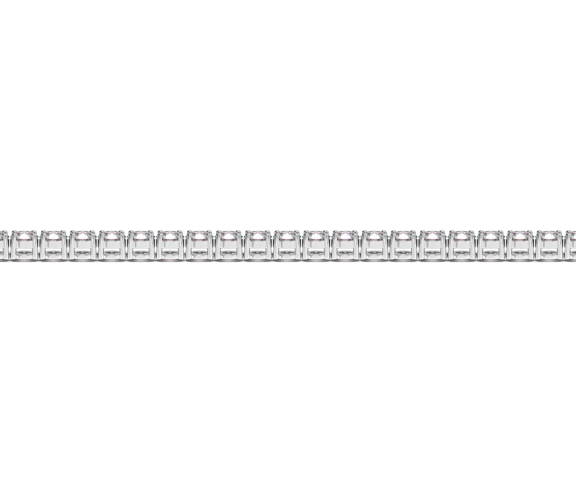 Lab Grown Round Diamond Tennis Bracelet in 14k White Gold (4 cctw F/G VS2/SI1) by Bids.com