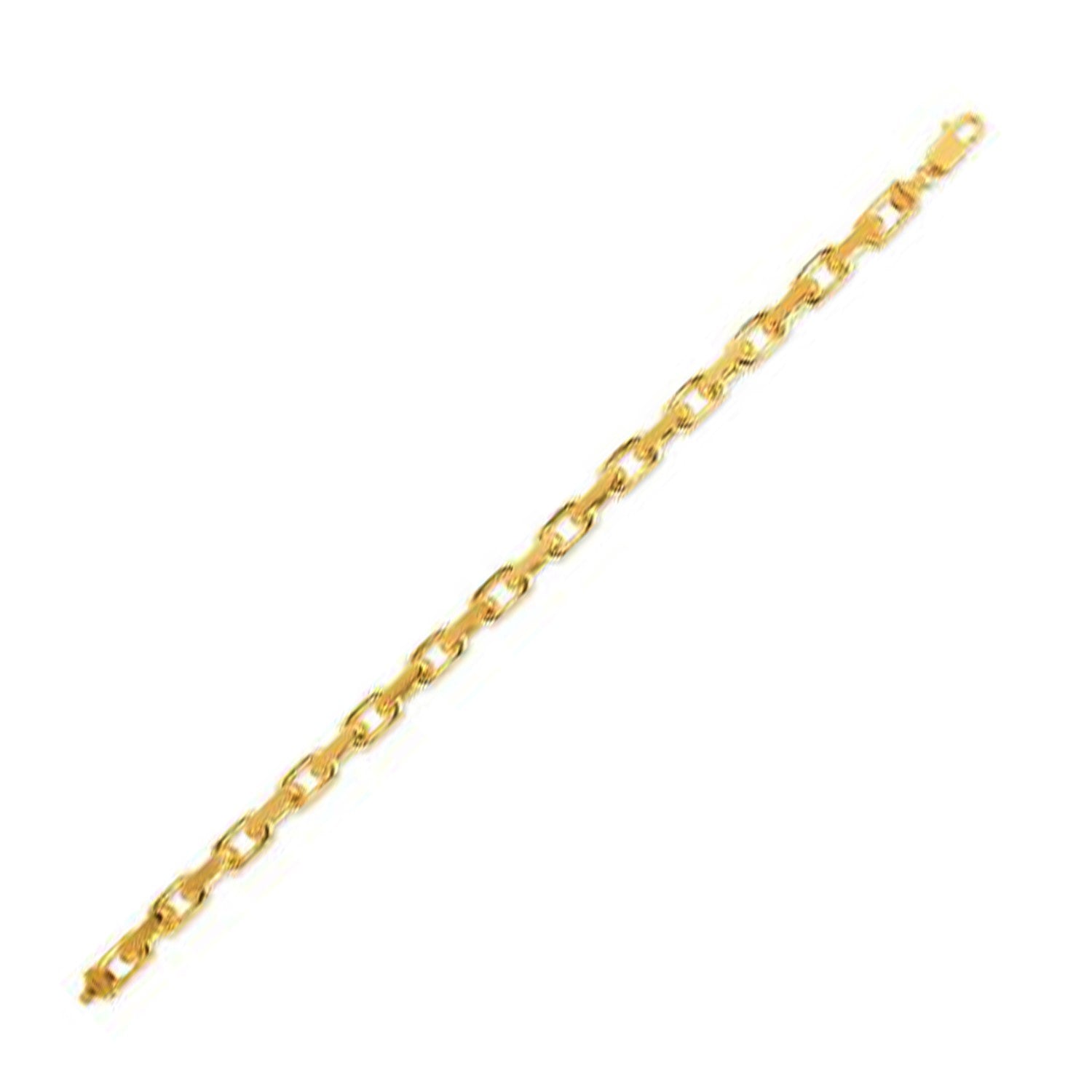 14k Yellow Gold French Cable Link Chain (6.10 mm) by Avera Group