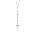 Rosary Chain and Large Bead Necklace in Sterling Silver - DestGlow
