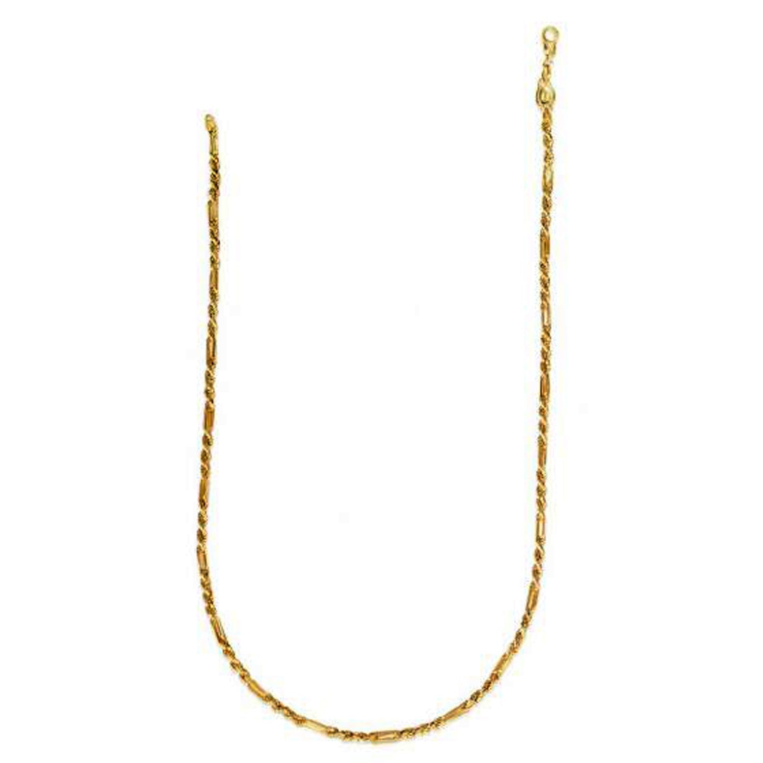 14k Yellow Gold Figa Rope Chain (3.00 mm) by Bids.com