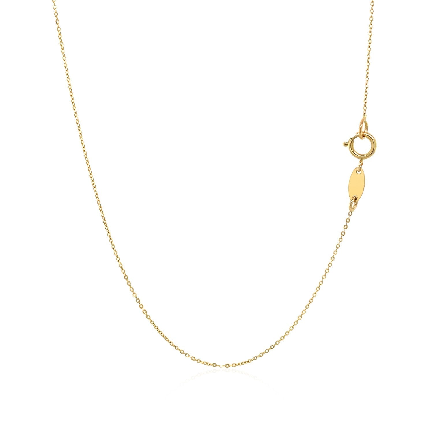 14k Yellow Gold Necklace with Five Pointed Star by Avera Group