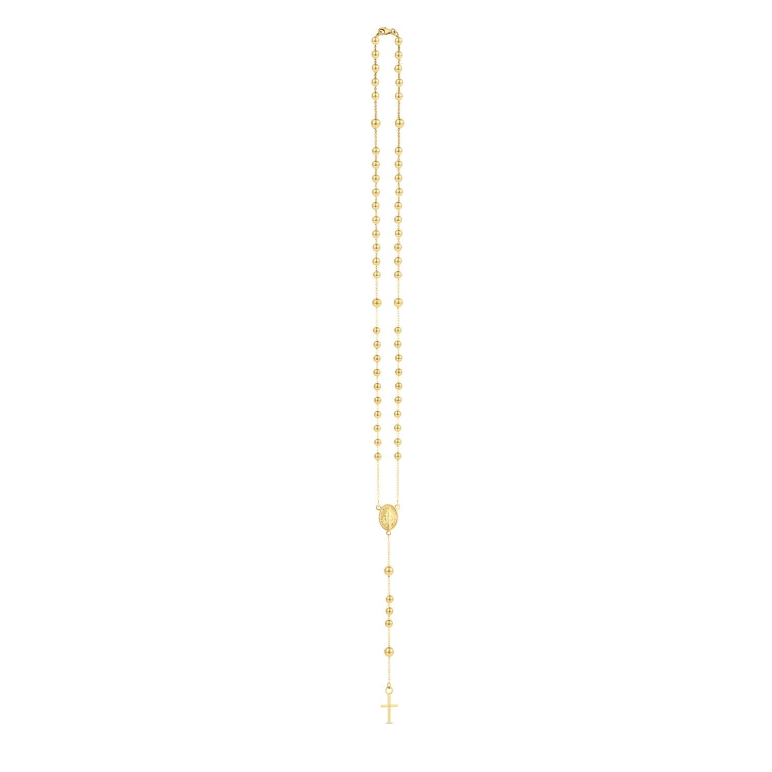 14K Yellow Gold Rosary Necklace by Avera Group