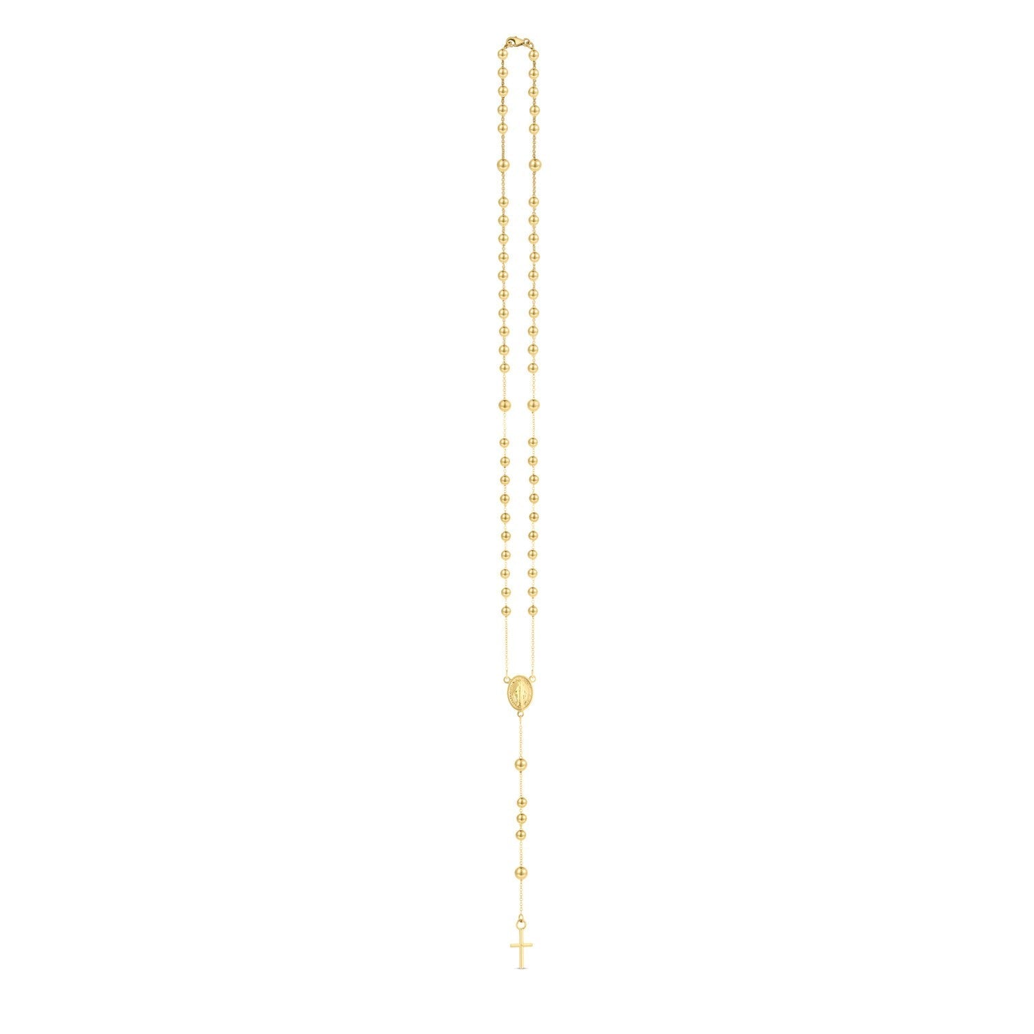 14K Yellow Gold Rosary Necklace
